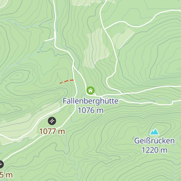 Map of Fallenberghütte