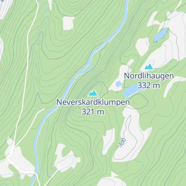 Map of Neverskardklumpen