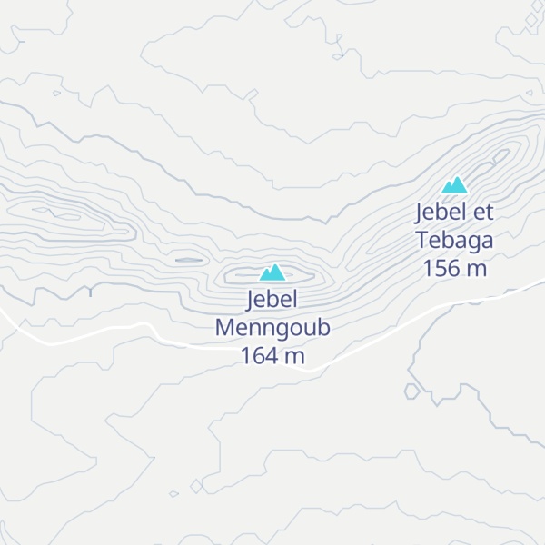 Map of Jebel Menngoub