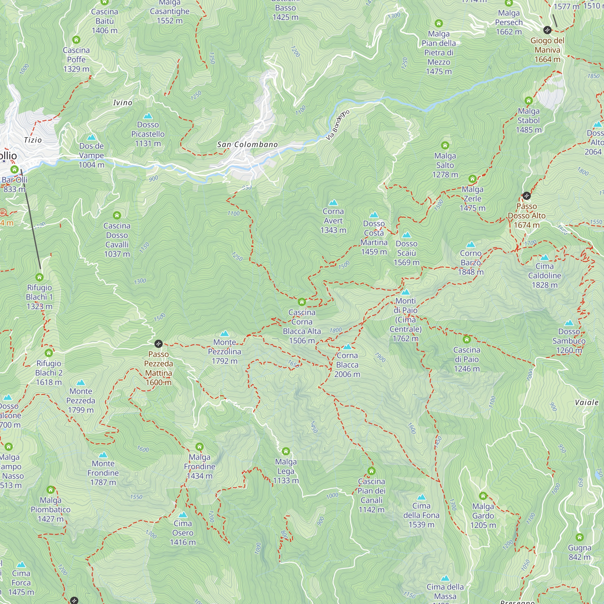 Cascina Corna Blacca Alta map