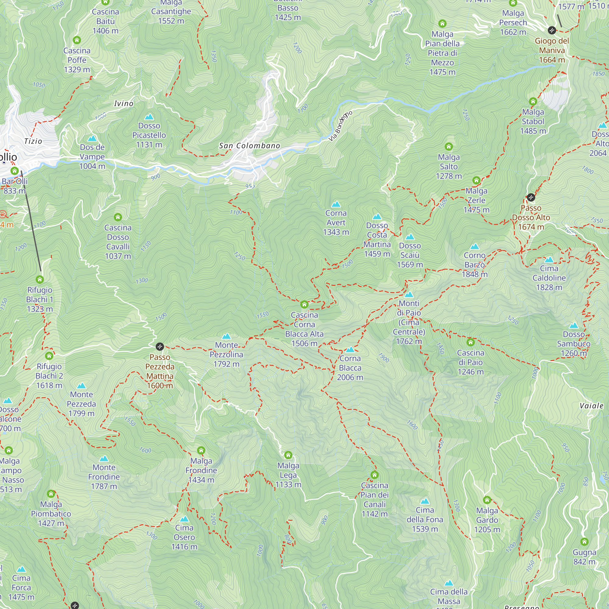 Cascina Corna Blacca Alta map