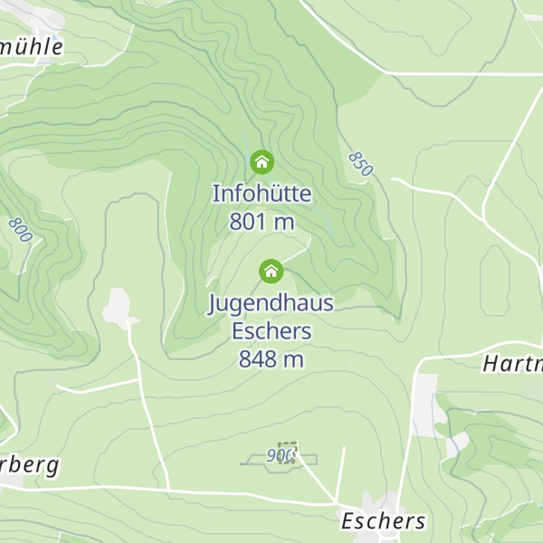 Map of Jugendhaus Eschers