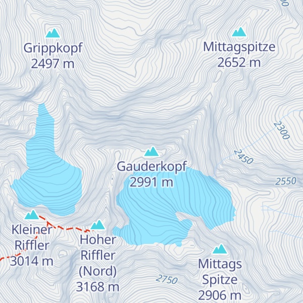 Map of Gauderkopf