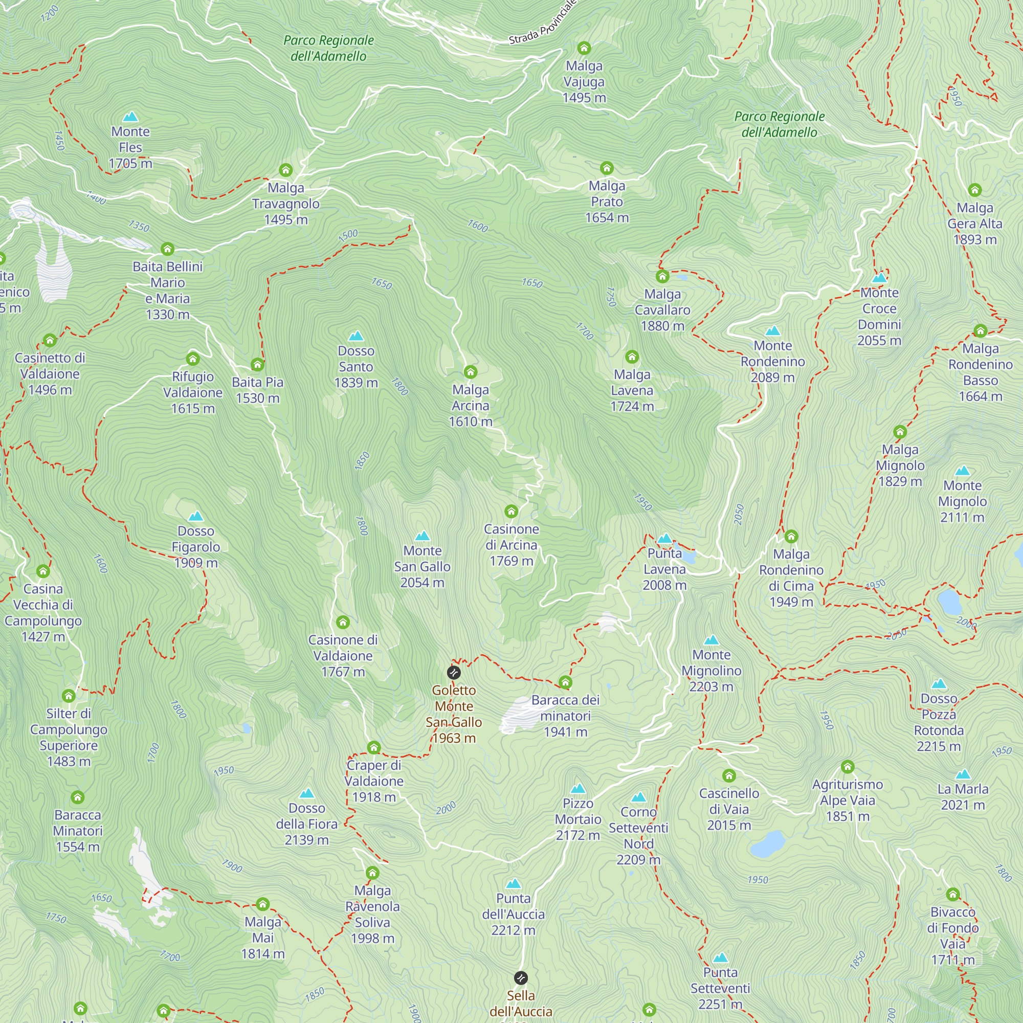 Casinone di Arcina map