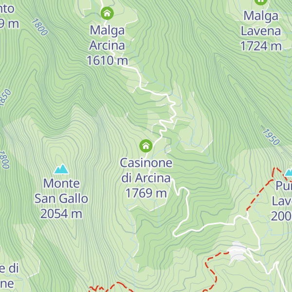 Map of Casinone di Arcina