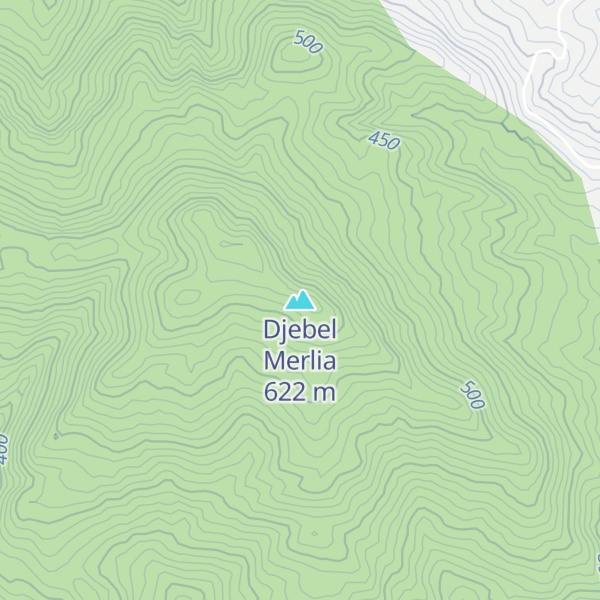 Map of Djebel Merlia