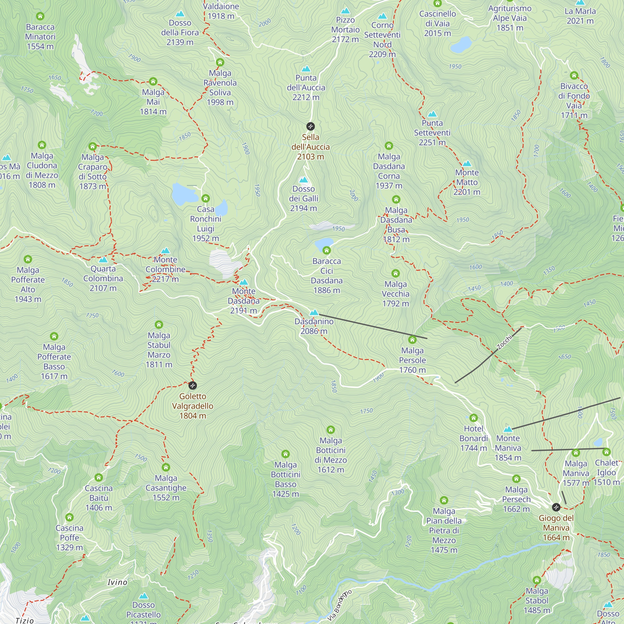 Chalet Dasdana map