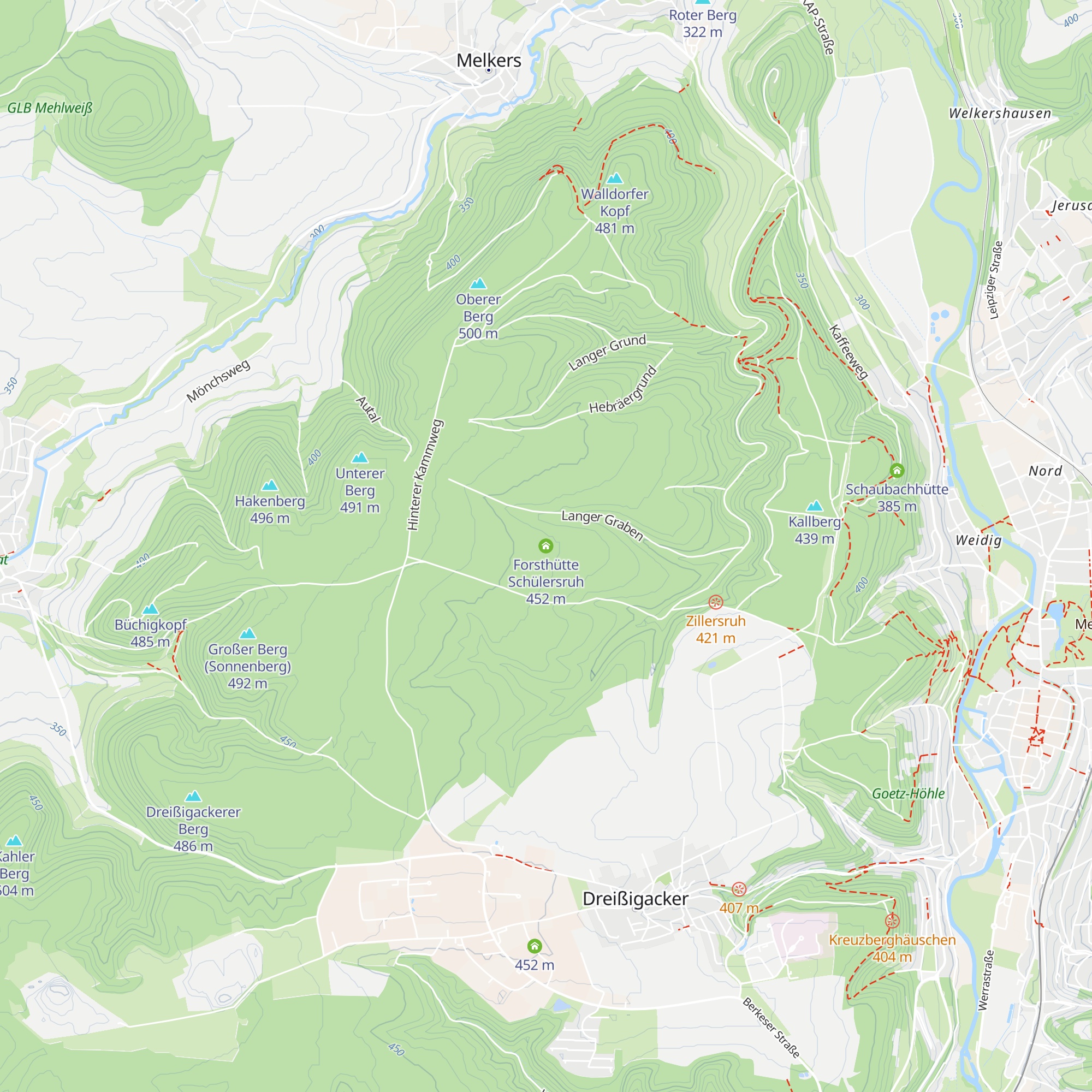 Forsthütte Schülersruh map