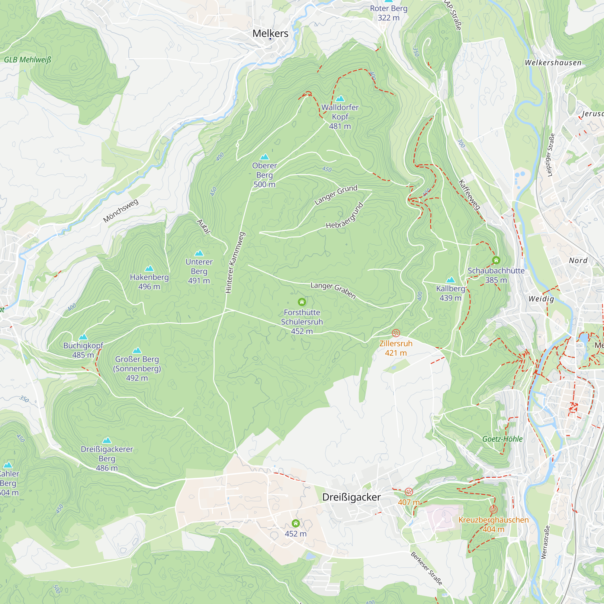 Forsthütte Schülersruh map