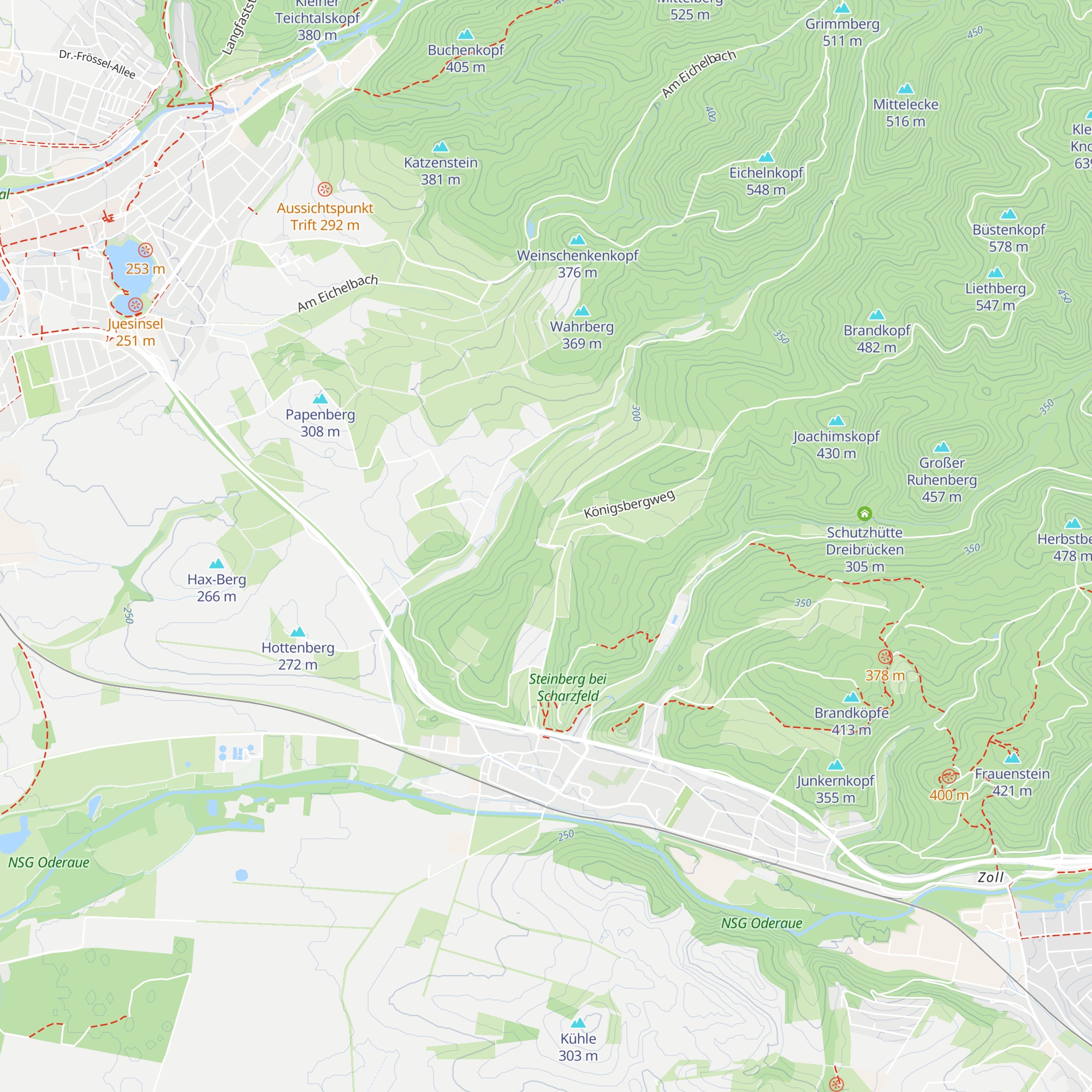 Schutzhütte am Schweinekopf map