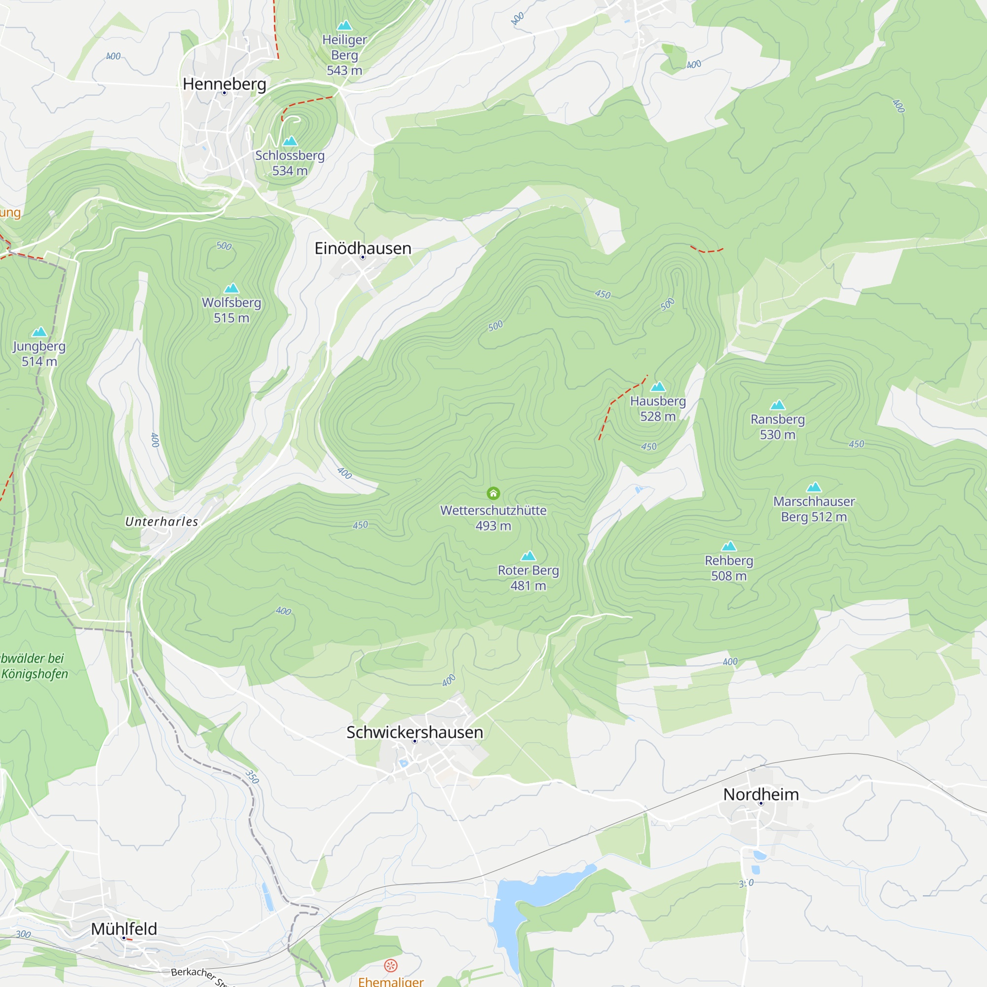 Wetterschutzhütte map