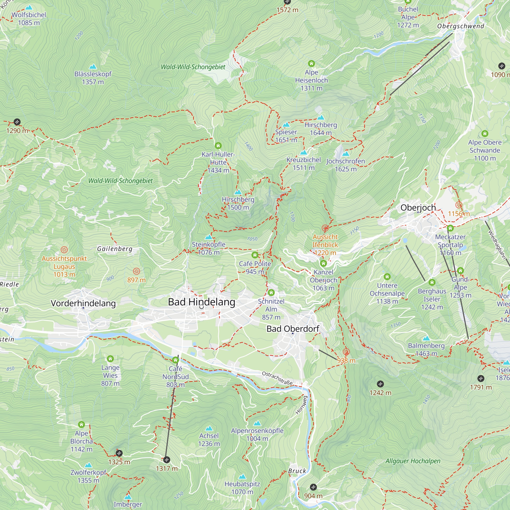 Café Polite map