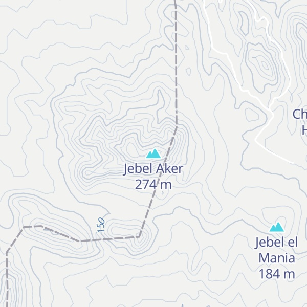 Map of Jebel Aker