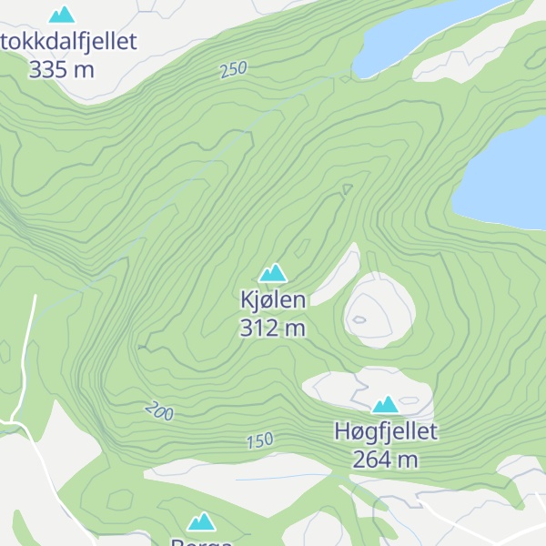 Map of Kjølen