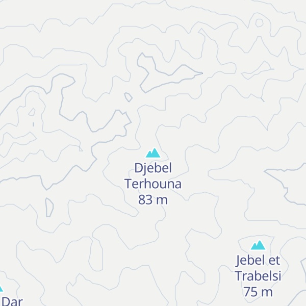 Map of Djebel Terhouna