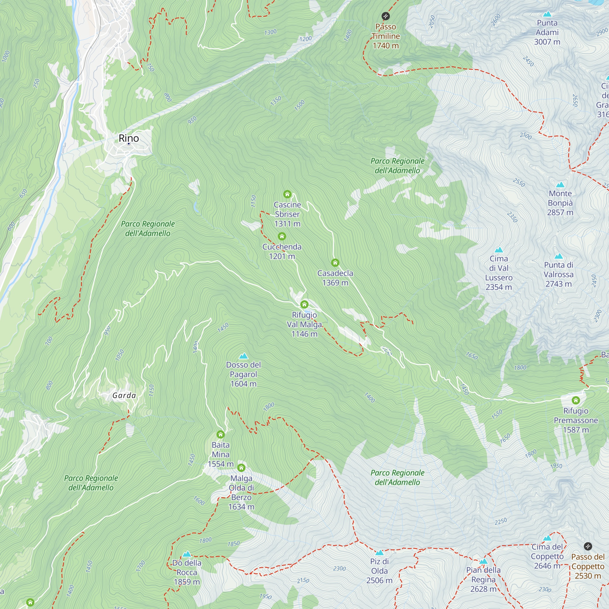 Rifugio Val Malga map