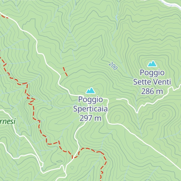 Map of Poggio Sperticaia