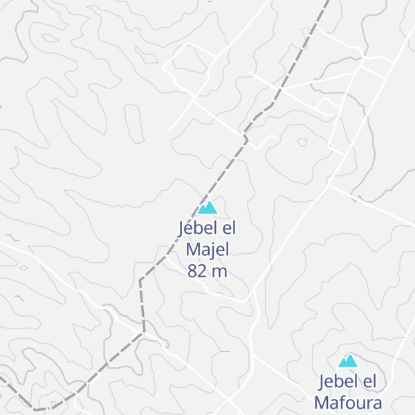 Map of Jebel el Majel