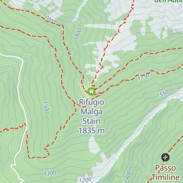Map of Rifugio Malga Stain