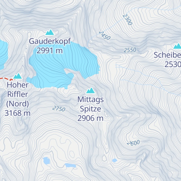 Map of Mittags Spitze