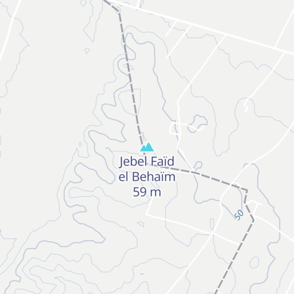 Map of Jebel Faïd el Behaïm