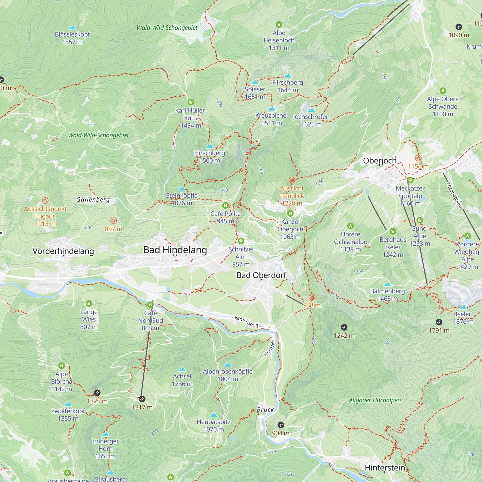 Schnitzel Alm map