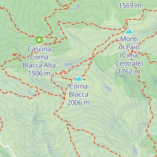 Map of Corna Blacca