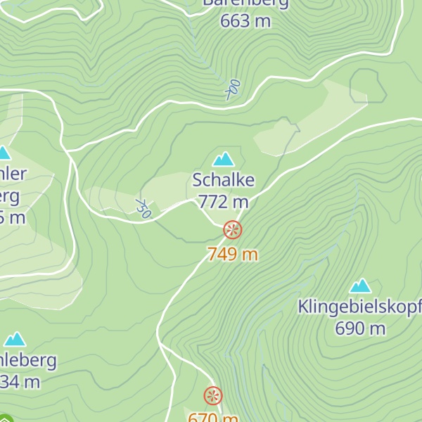 Map of Pötzschner-Hütte