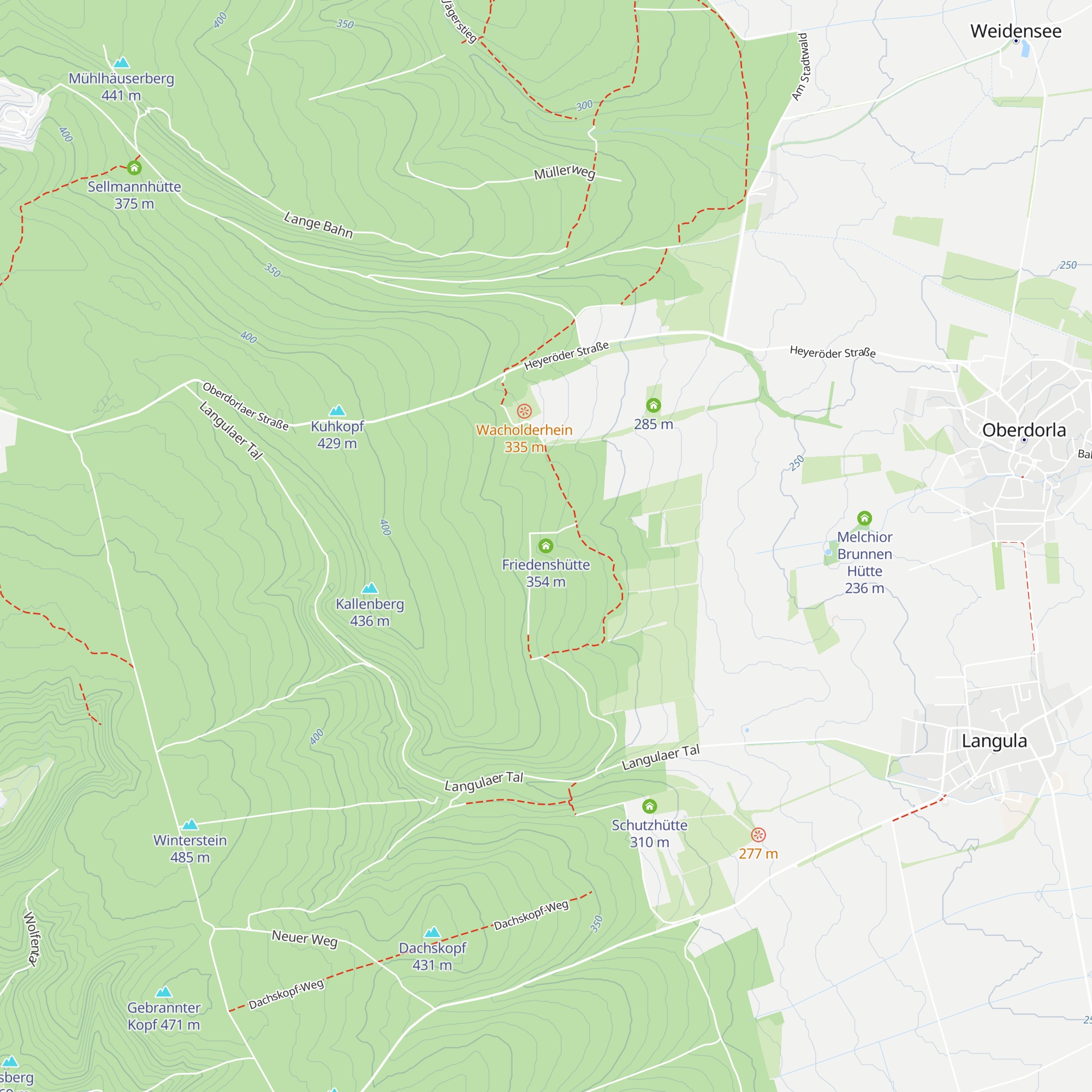 Friedenshütte map
