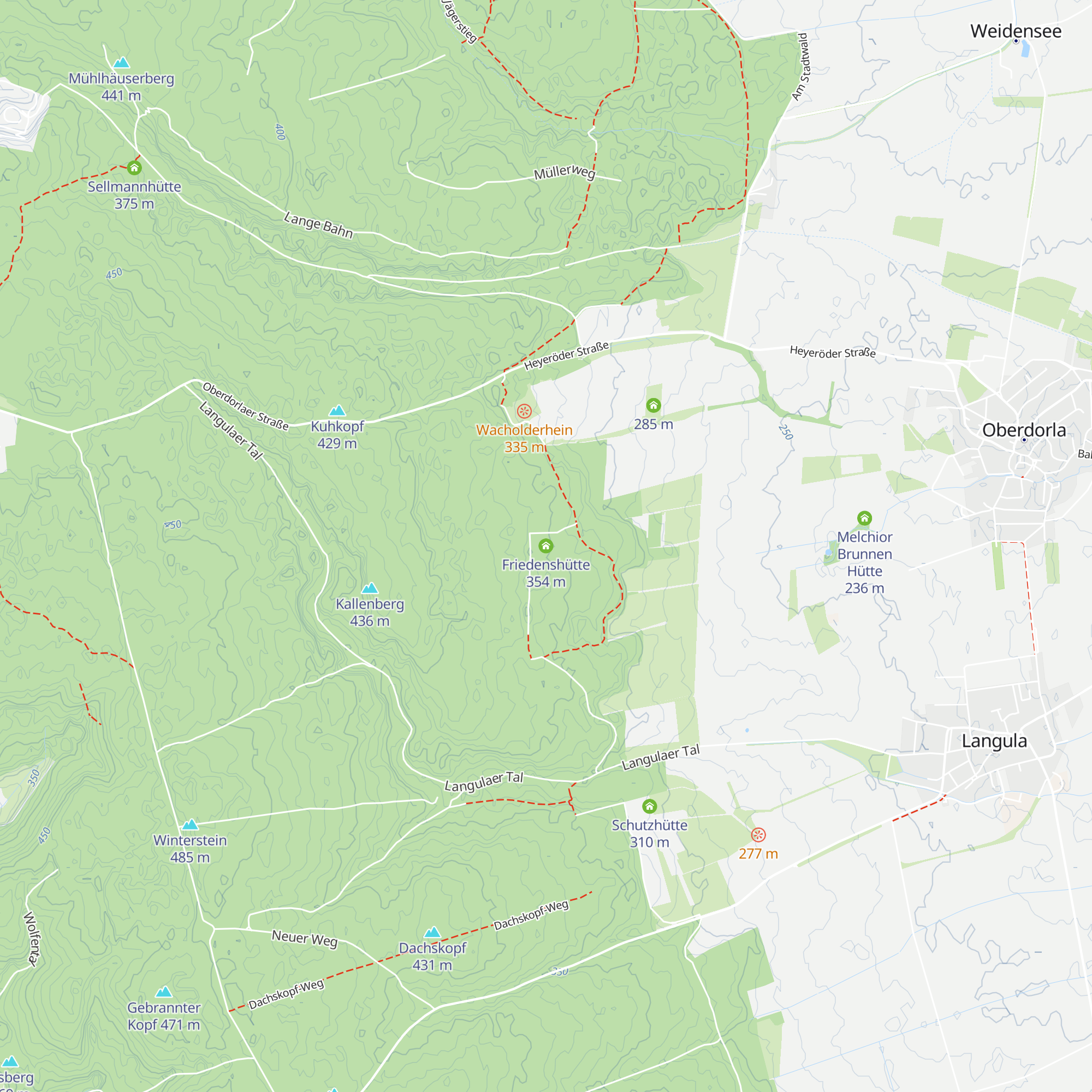 Friedenshütte map