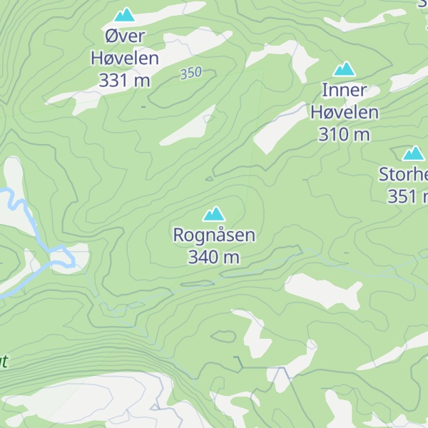 Map of Rognåsen