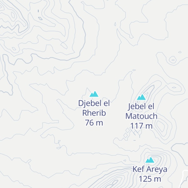 Map of Djebel el Rherib