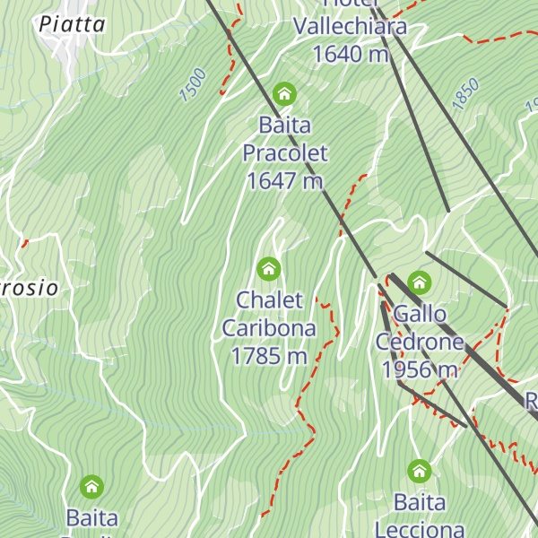 Map of Chalet Caribona