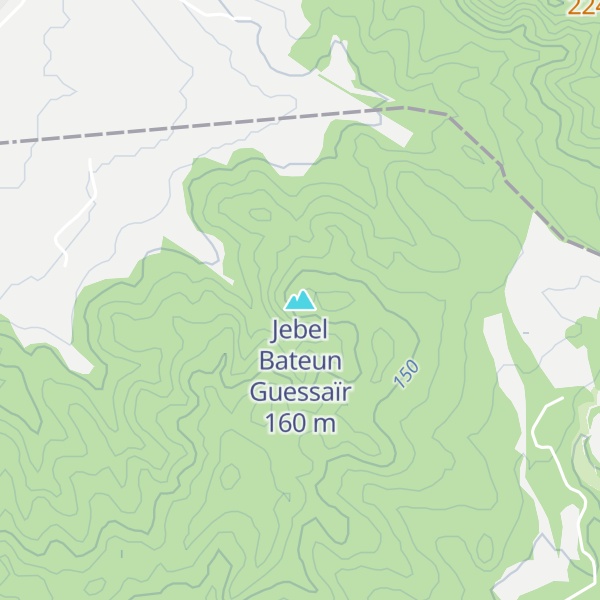 Map of Jebel Bateun Guessaïr