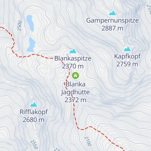 Map of Blanka Jagdhütte