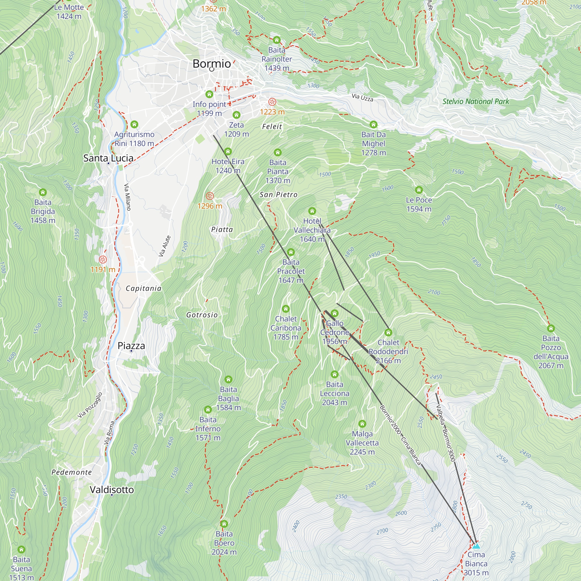 Baita Remondaccia map