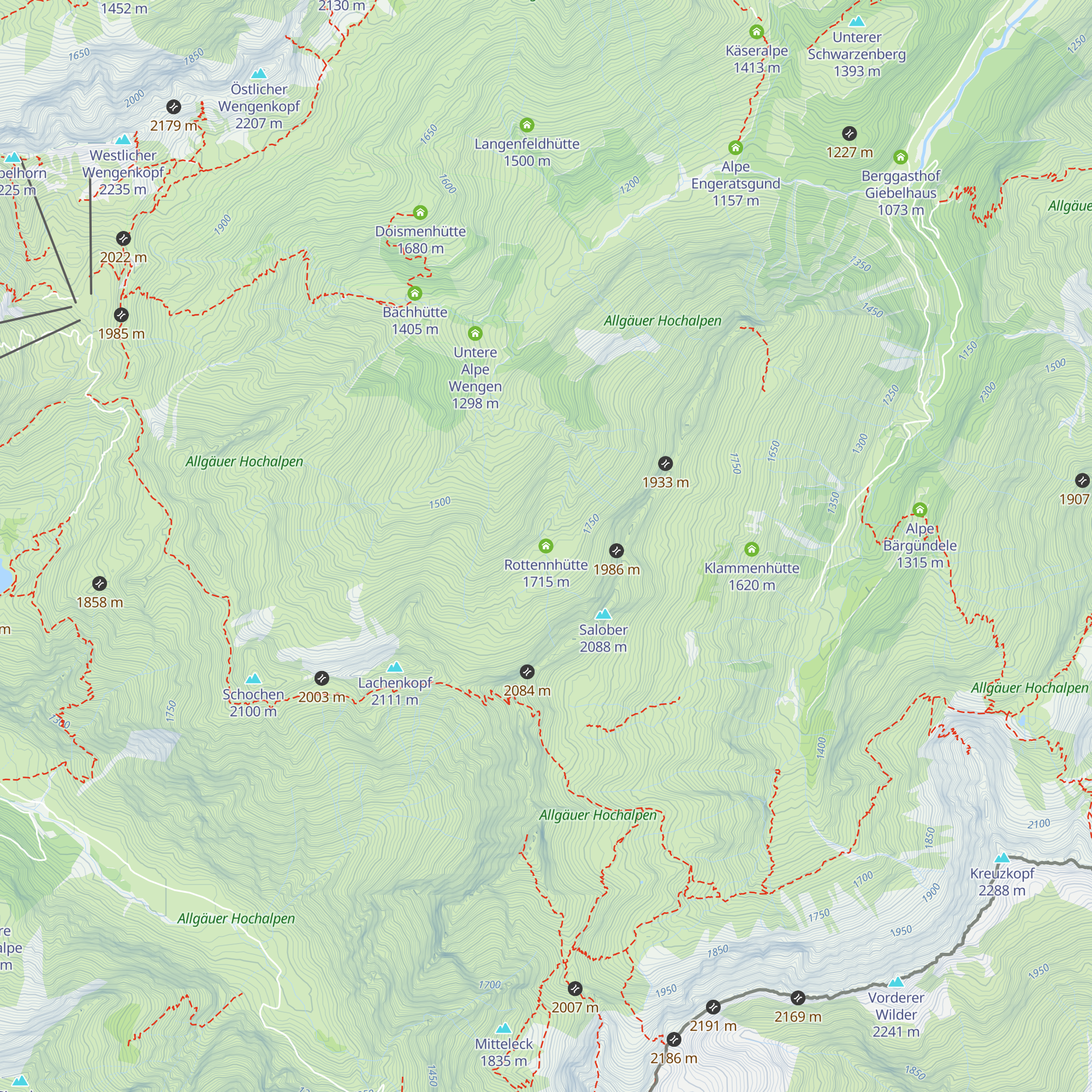 Rottennhütte map