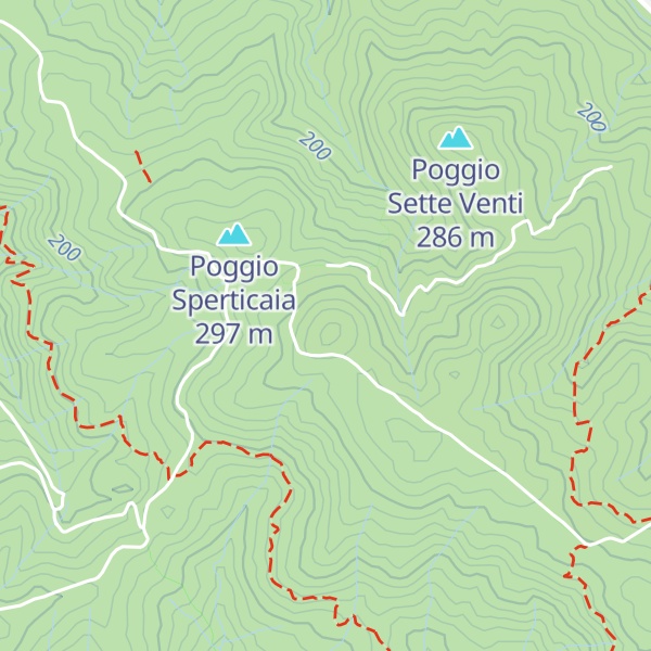 Map of Poggio alle Vacche