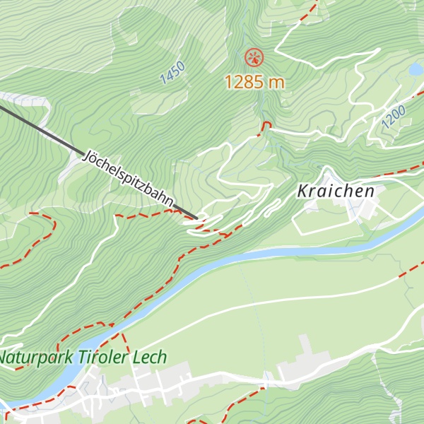 Map of Lechtaler Hexenkessel