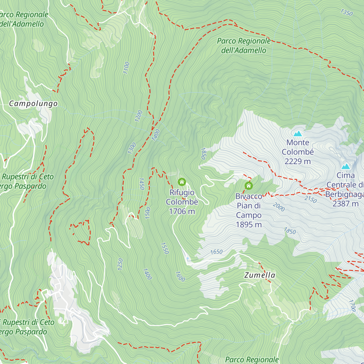 Rifugio Colombè map