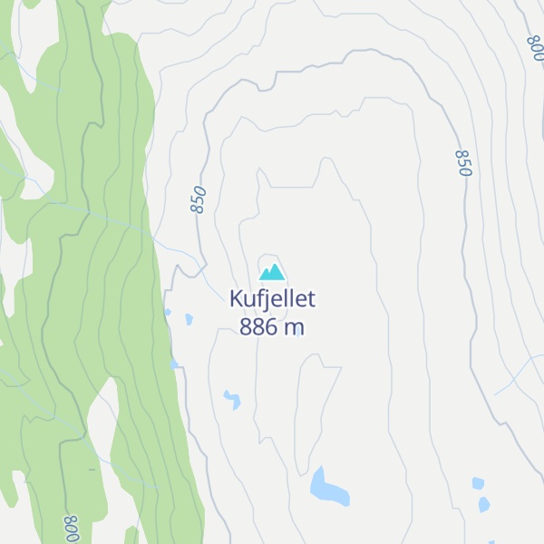 Map of Kufjellet
