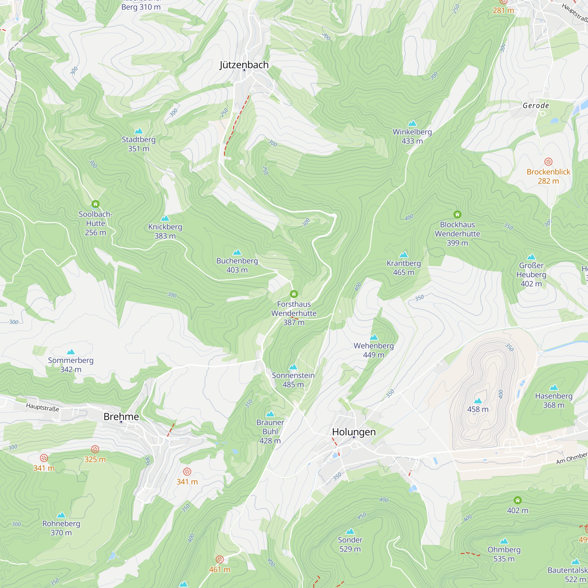 Forsthaus Wenderhütte map