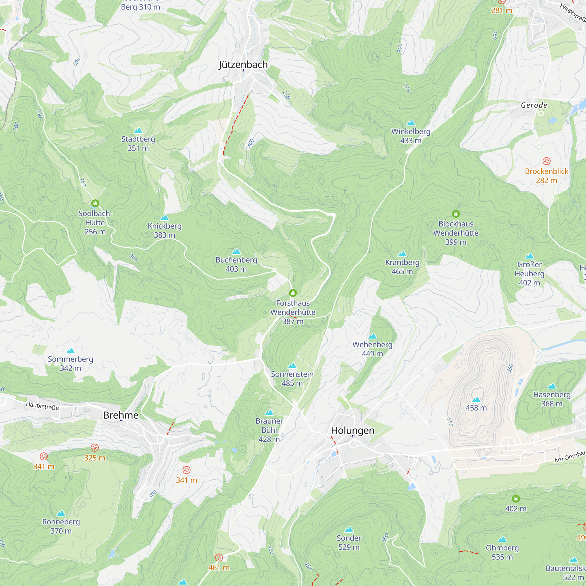 Forsthaus Wenderhütte map