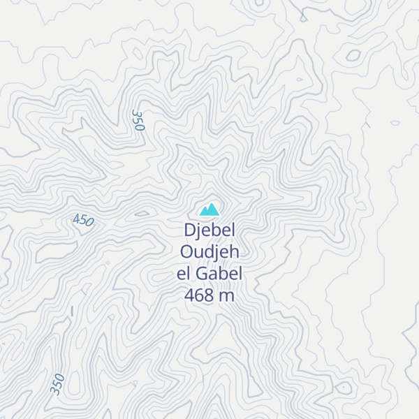 Map of Djebel Oudjeh el Gabel