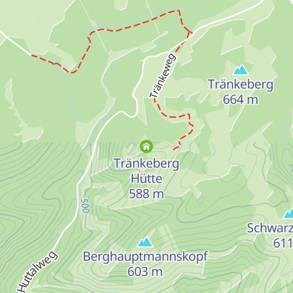 Map of Tränkeberg Hütte