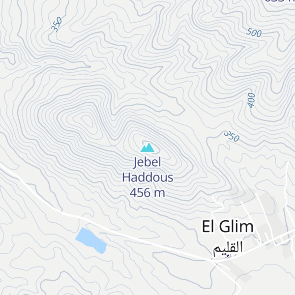 Map of Jebel Haddous
