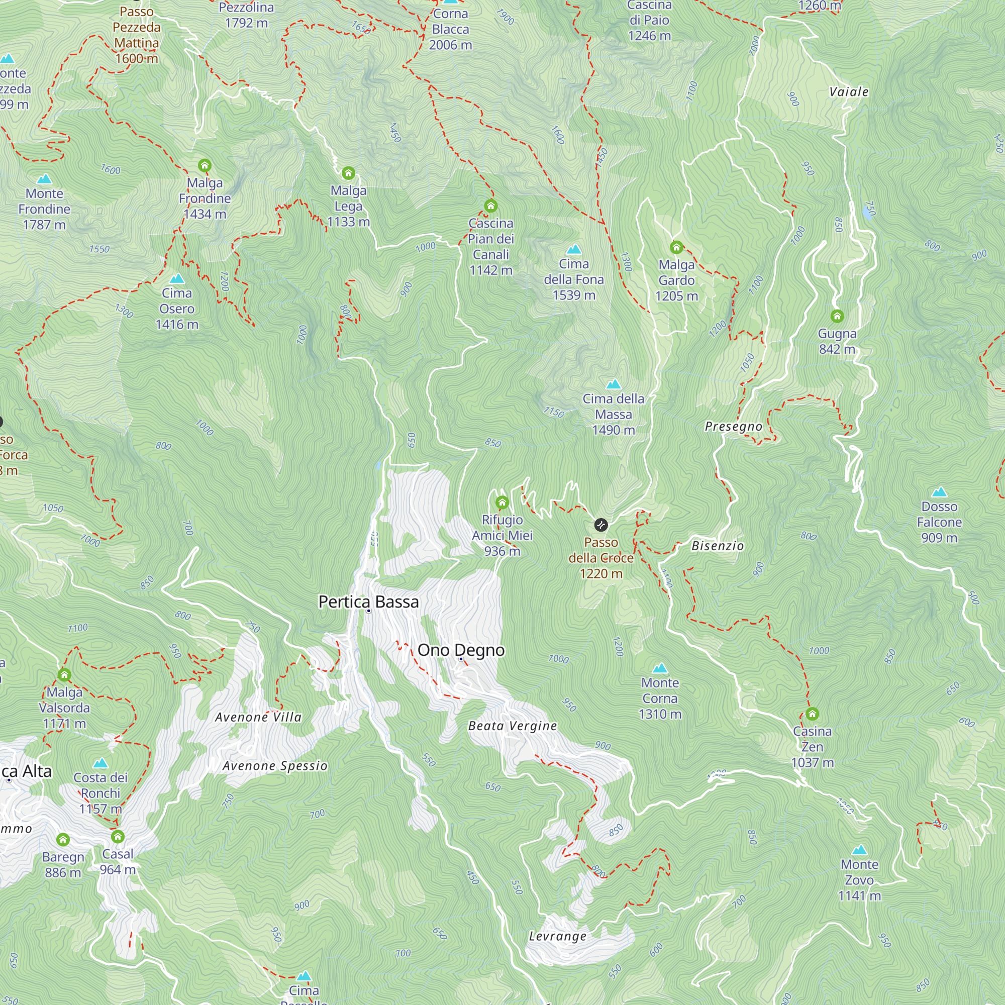 Rifugio Amici Miei map