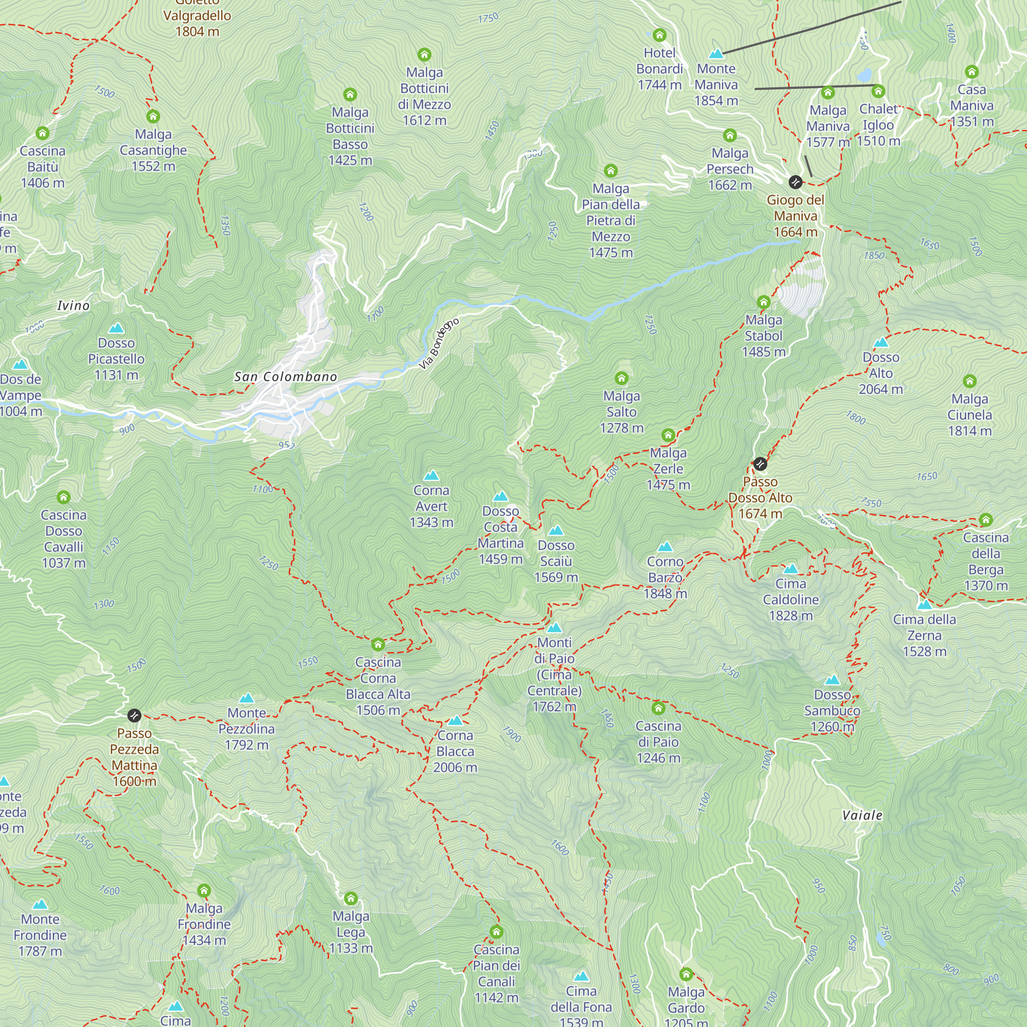 Malga Cascicoli di Mezzo map