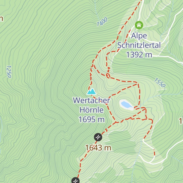 Map of Wertacher Hörnle
