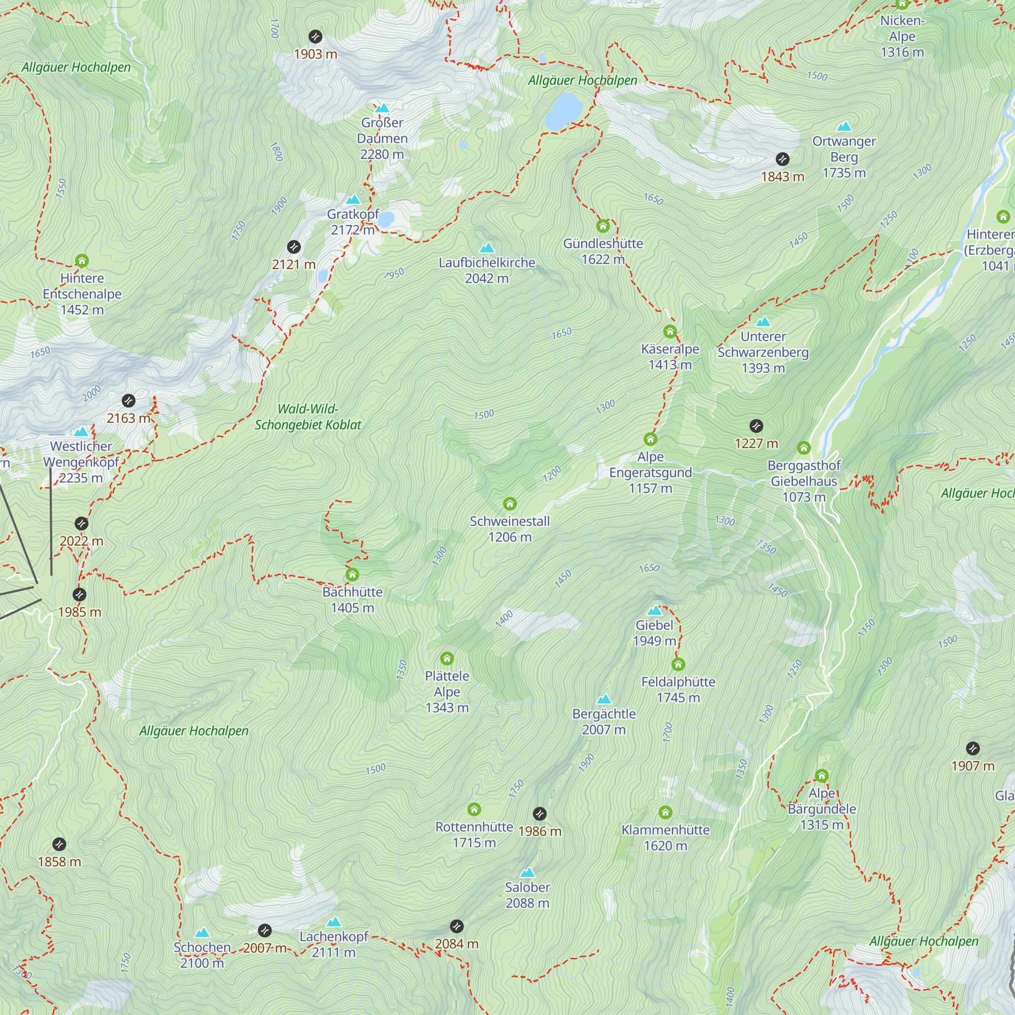 Sennalpe Laufbichel map